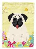 Easter Eggs Pug Cream Garden Flag Mailbox Decorative Yard Banner Outside Patio Artwork for Flower Beds, Garden Size, Multicolor