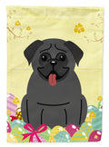 Easter Eggs Pug Black Garden Flag Mailbox Decorative Yard Banner Outside Patio Artwork for Flower Beds, Garden Size, Multicolor