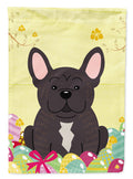 Easter Eggs French Bulldog Brindle Garden Flag Mailbox Decorative Yard Banner Outside Patio Artwork for Flower Beds, Garden Size, Multicolor