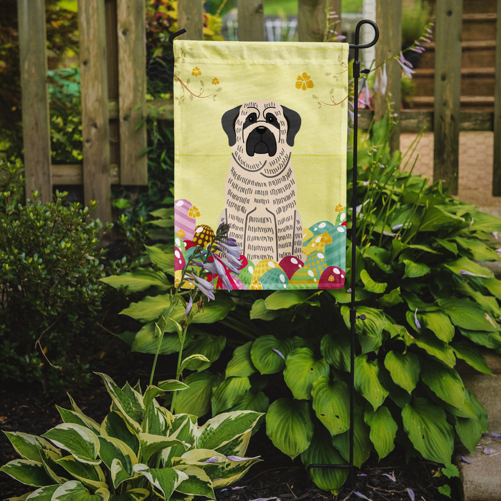 Easter Eggs Mastiff Brindle White Garden Flag Mailbox Decorative Yard Banner Outside Patio Artwork for Flower Beds, Garden Size, Multicolor