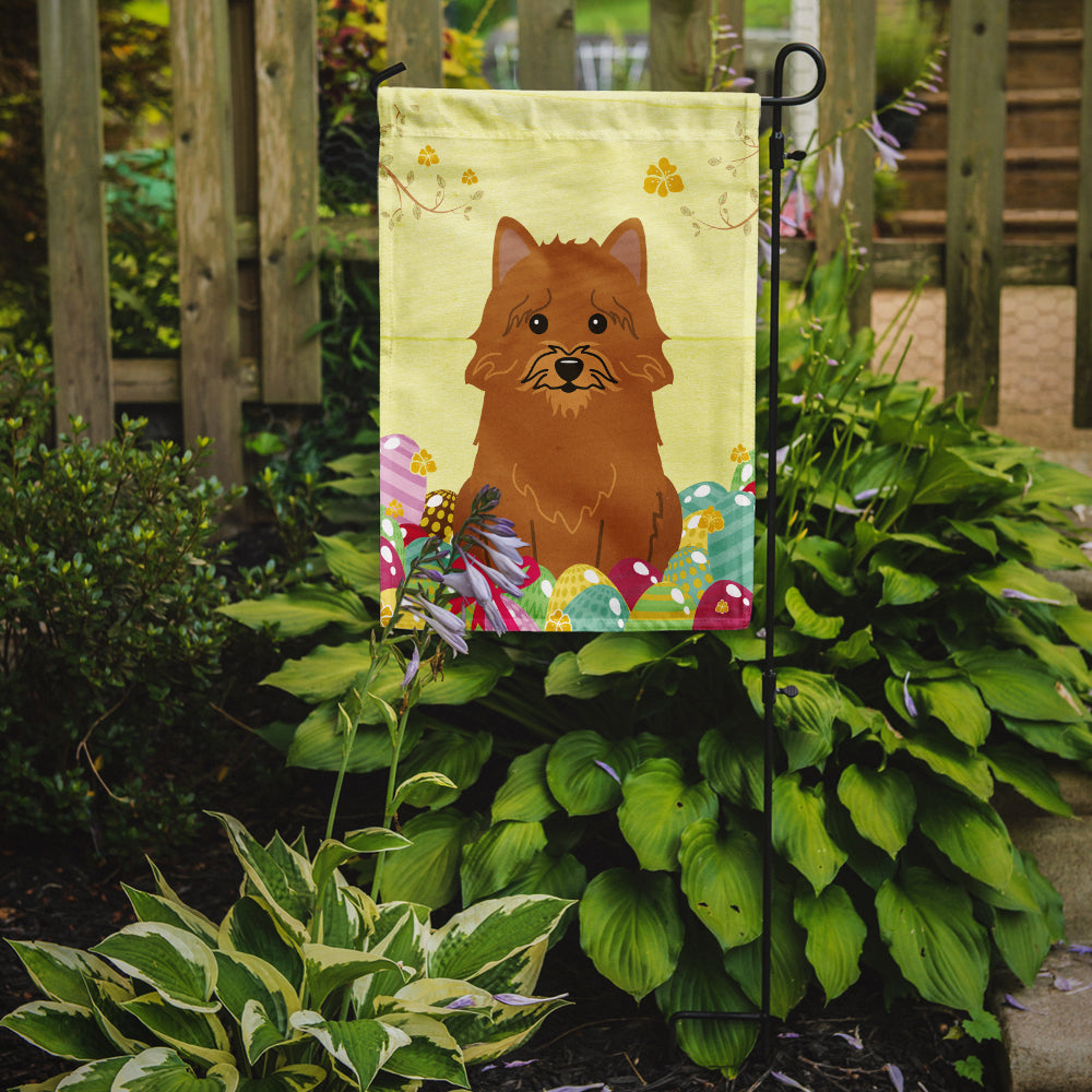 Easter Eggs Norwich Terrier Garden Flag Mailbox Decorative Yard Banner Outside Patio Artwork for Flower Beds, Garden Size, Multicolor