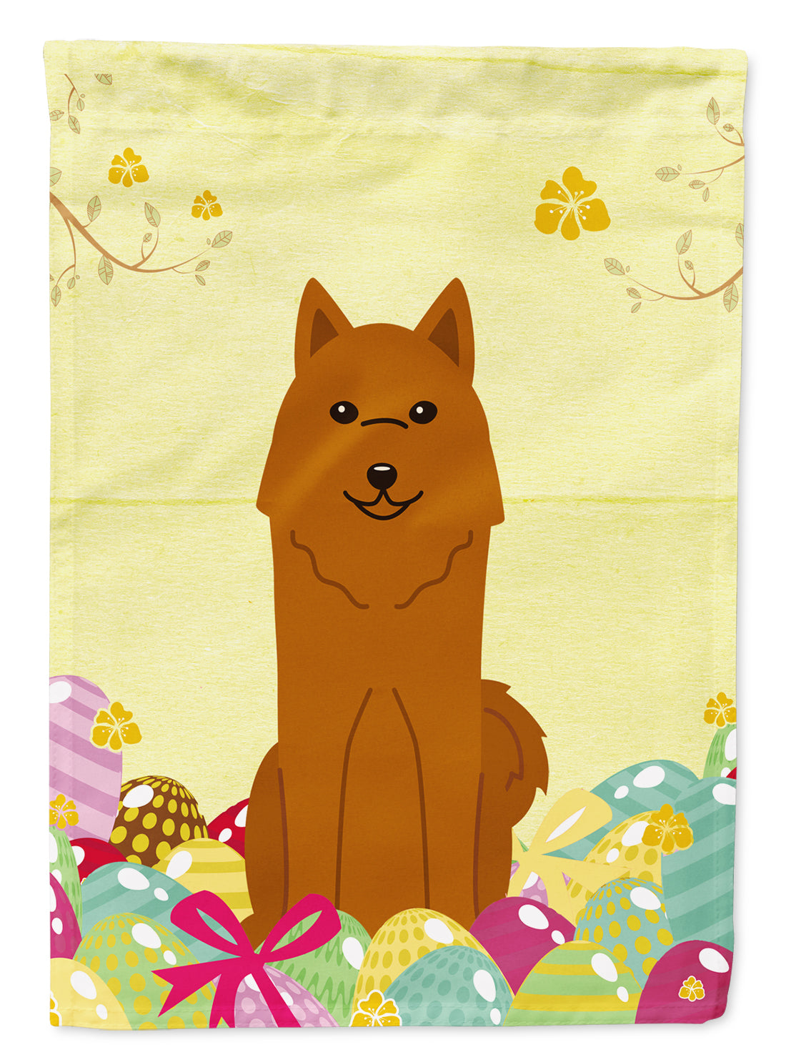 Easter Eggs Karelian Bear Dog Garden Flag Mailbox Decorative Yard Banner Outside Patio Artwork for Flower Beds, Garden Size, Multicolor