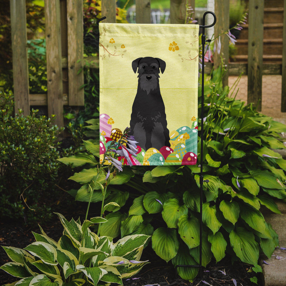 Easter Eggs Standard Schnauzer Black Garden Flag Mailbox Decorative Yard Banner Outside Patio Artwork for Flower Beds, Garden Size, Multicolor