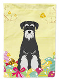 Easter Eggs Standard Schnauzer Salt and Pepper Garden Flag Mailbox Decorative Yard Banner Outside Patio Artwork for Flower Beds, Garden Size, Multicolor