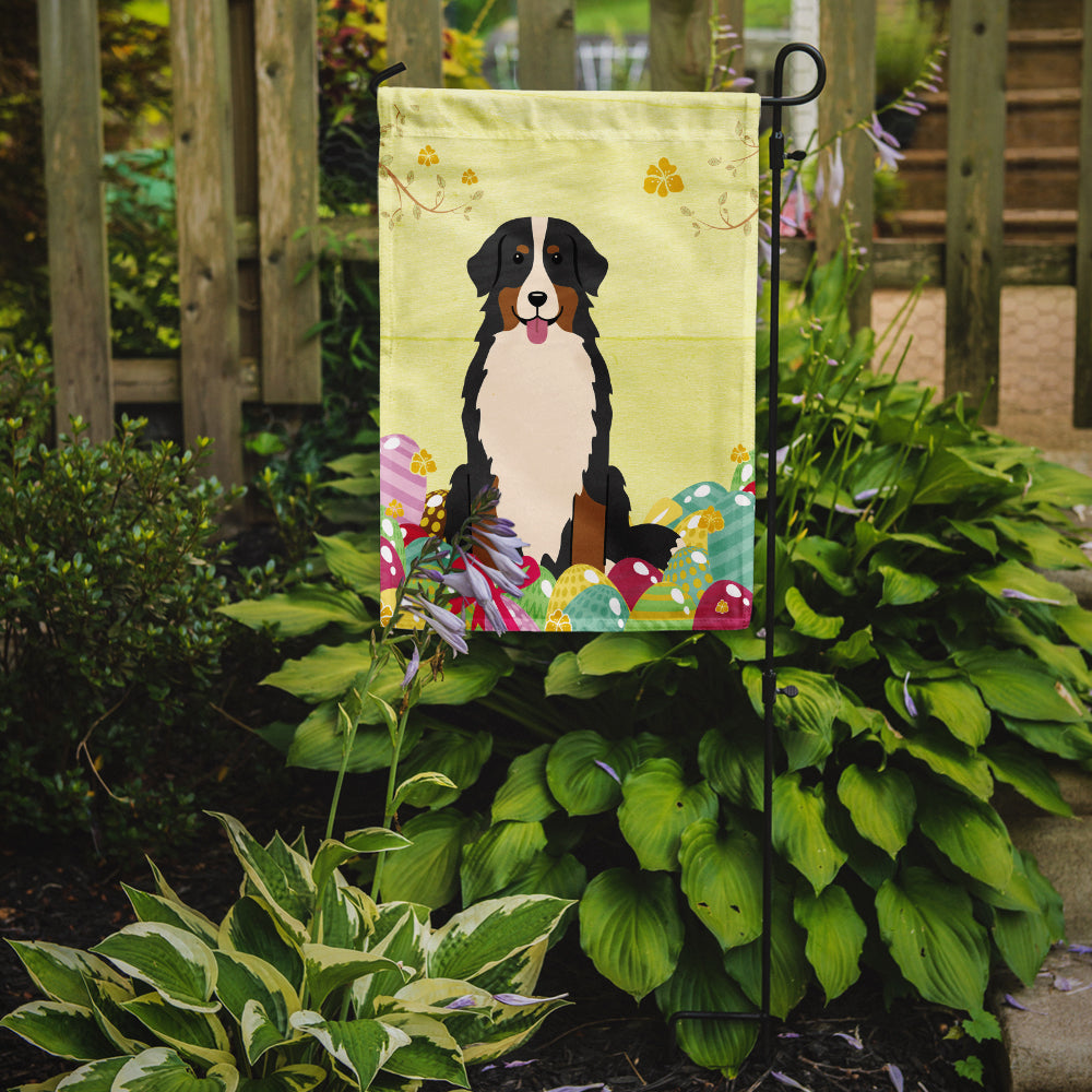 Easter Eggs Bernese Mountain Dog Garden Flag Mailbox Decorative Yard Banner Outside Patio Artwork for Flower Beds, Garden Size, Multicolor