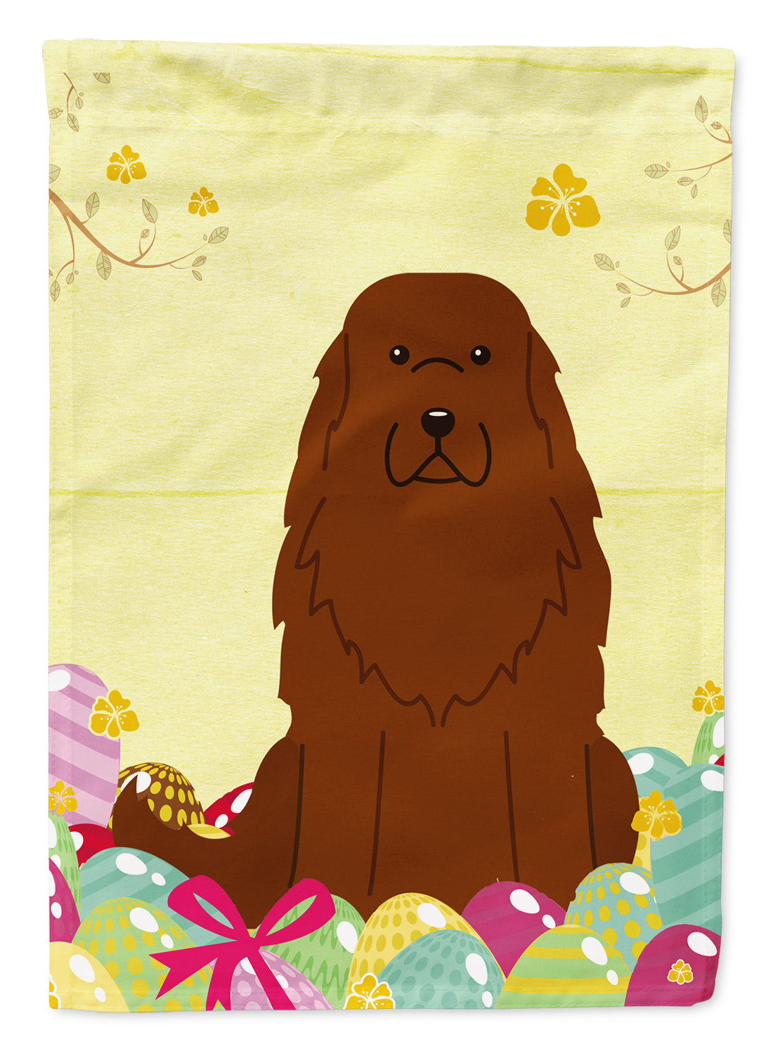 Easter Eggs Caucasian Shepherd Dog Garden Flag Mailbox Decorative Yard Banner Outside Patio Artwork for Flower Beds, Garden Size, Multicolor
