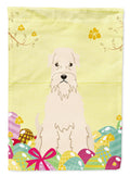 Easter Eggs Soft Coated Wheaten Terrier Garden Flag Mailbox Decorative Yard Banner Outside Patio Artwork for Flower Beds, Garden Size, Multicolor