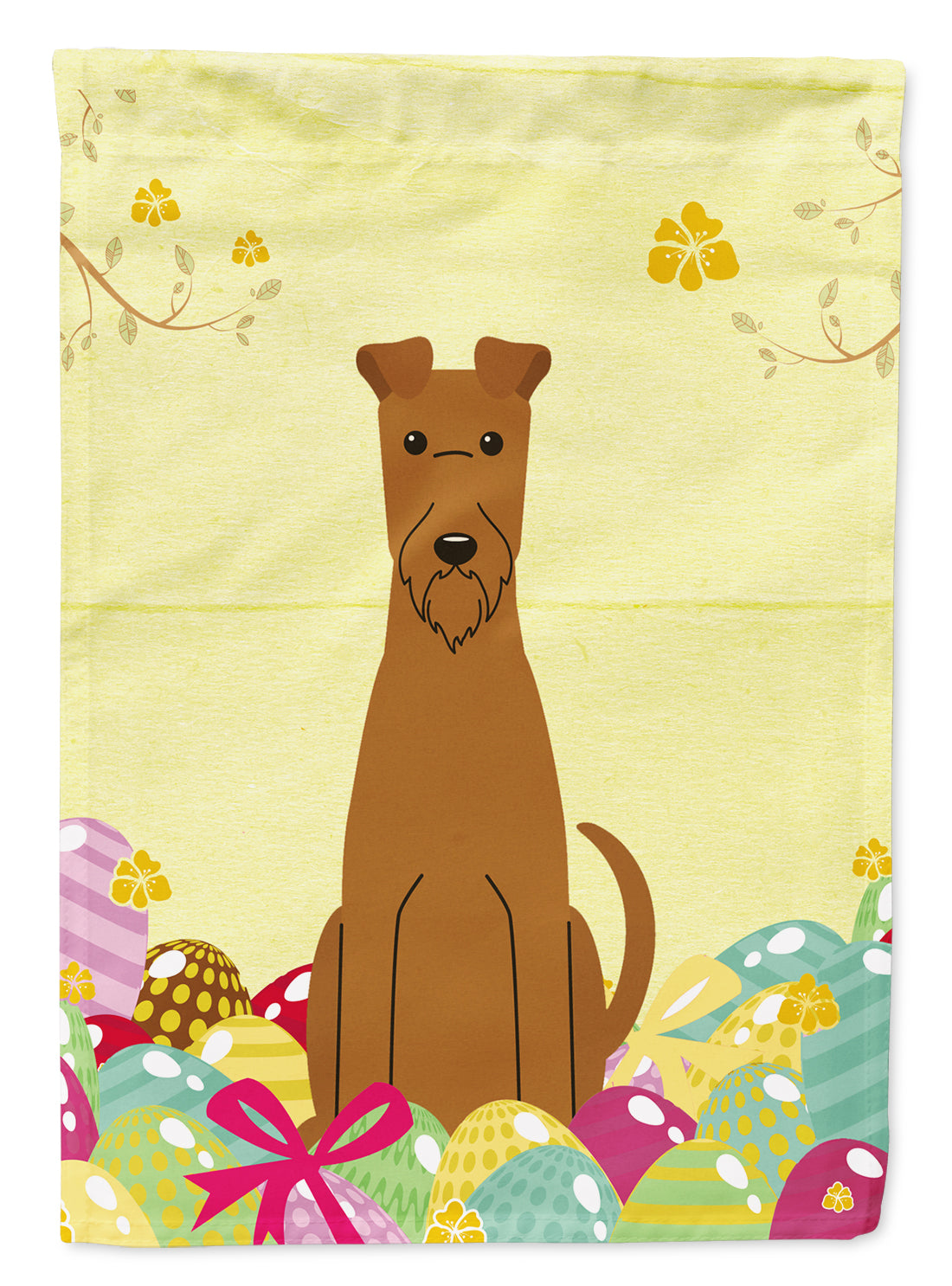 Easter Eggs Irish Terrier Garden Flag Mailbox Decorative Yard Banner Outside Patio Artwork for Flower Beds, Garden Size, Multicolor