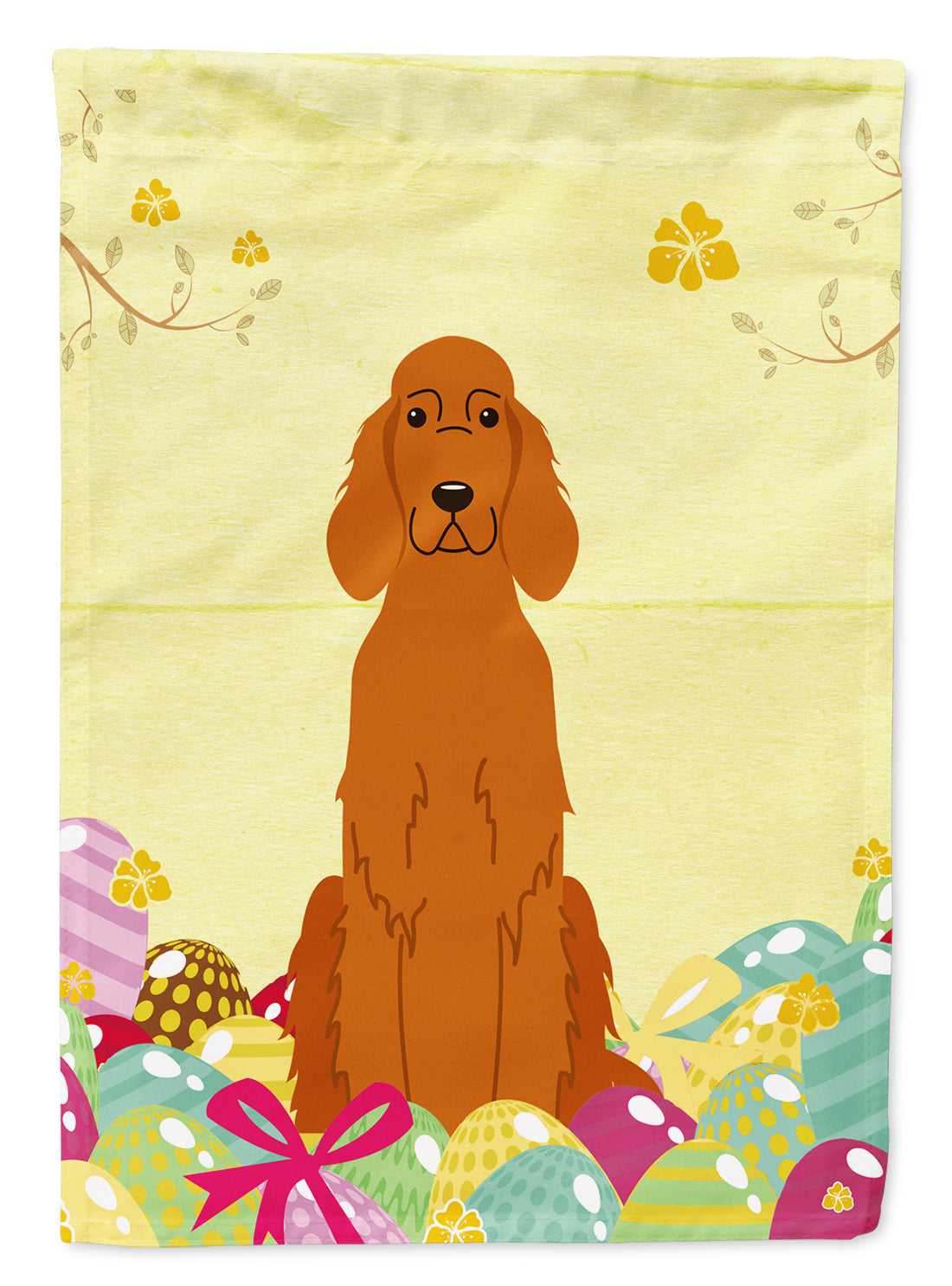 Easter Eggs Irish Setter Garden Flag Mailbox Decorative Yard Banner Outside Patio Artwork for Flower Beds, Garden Size, Multicolor