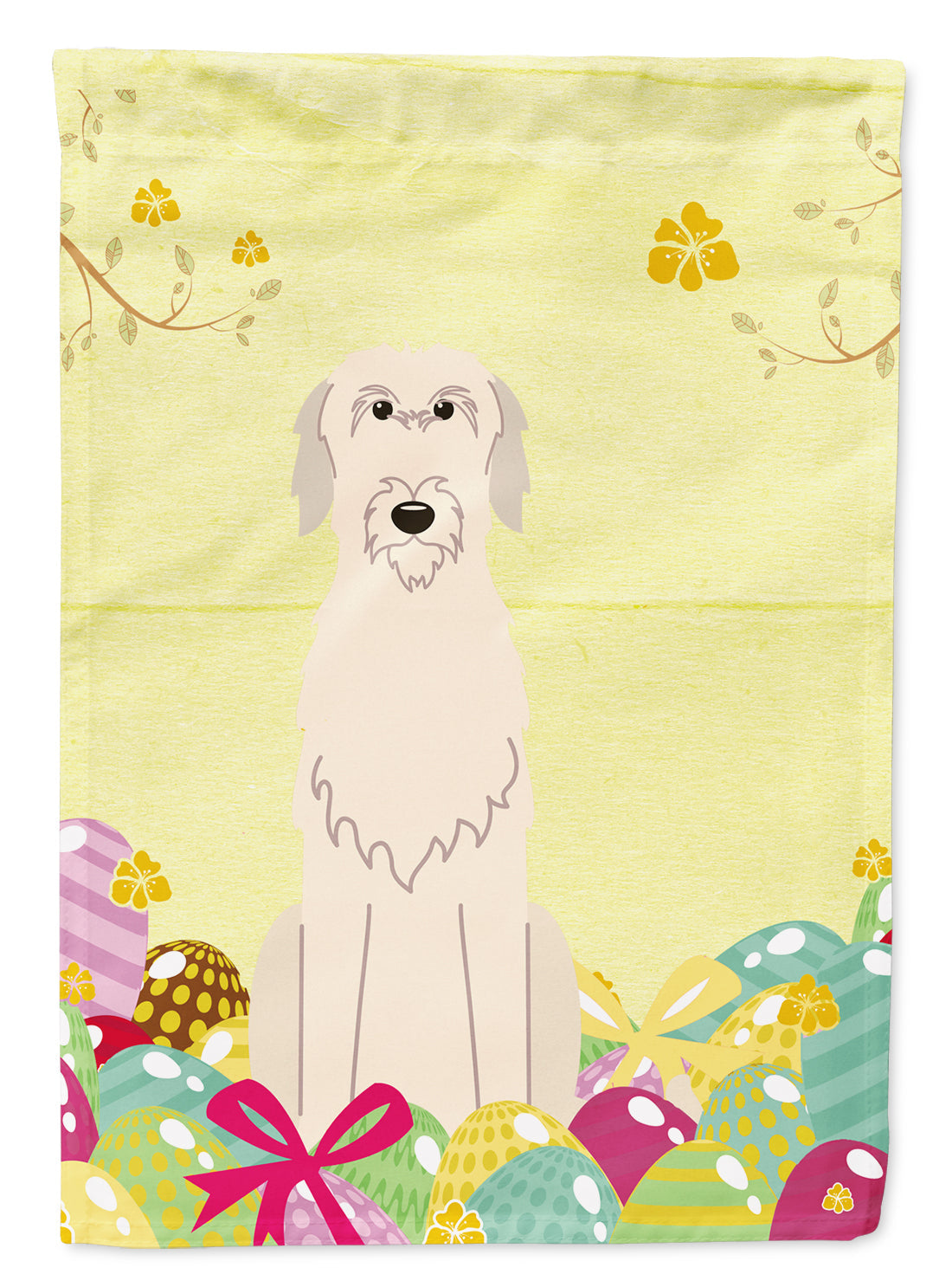Easter Eggs Irish Wolfhound Garden Flag Mailbox Decorative Yard Banner Outside Patio Artwork for Flower Beds, Garden Size, Multicolor