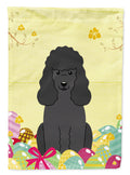 Easter Eggs Poodle Black Garden Flag Mailbox Decorative Yard Banner Outside Patio Artwork for Flower Beds, Garden Size, Multicolor
