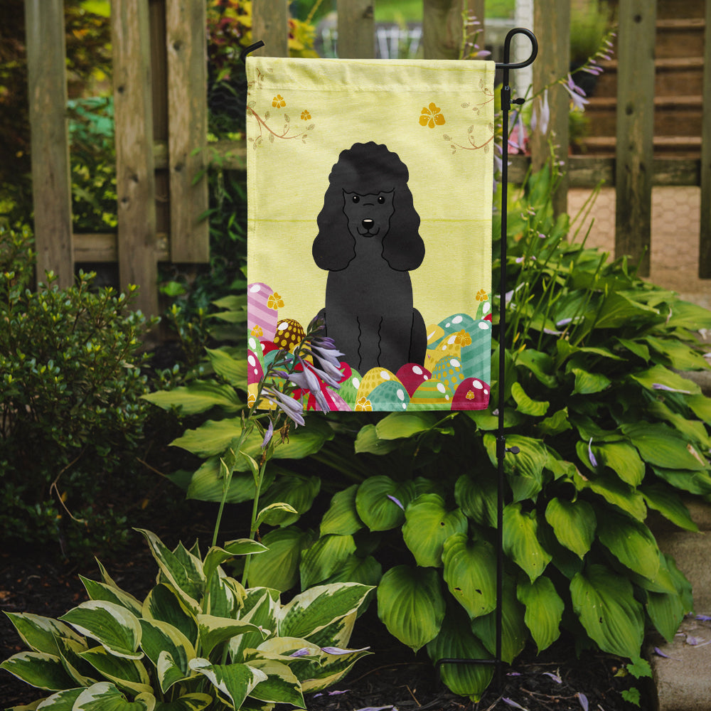 Easter Eggs Poodle Black Garden Flag Mailbox Decorative Yard Banner Outside Patio Artwork for Flower Beds, Garden Size, Multicolor
