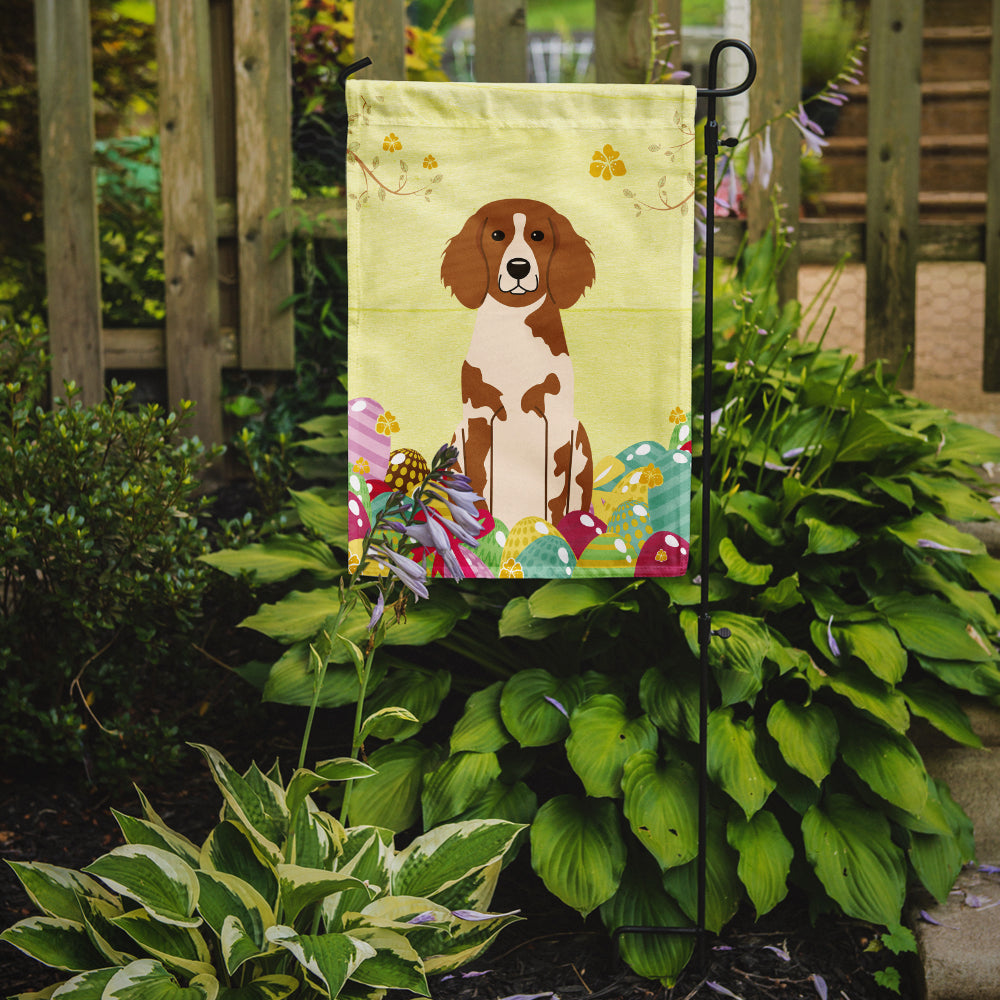 Easter Eggs Brittany Spaniel Garden Flag Mailbox Decorative Yard Banner Outside Patio Artwork for Flower Beds, Garden Size, Multicolor