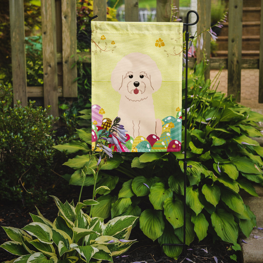 Easter Eggs Bichon Frise Garden Flag Mailbox Decorative Yard Banner Outside Patio Artwork for Flower Beds, Garden Size, Multicolor