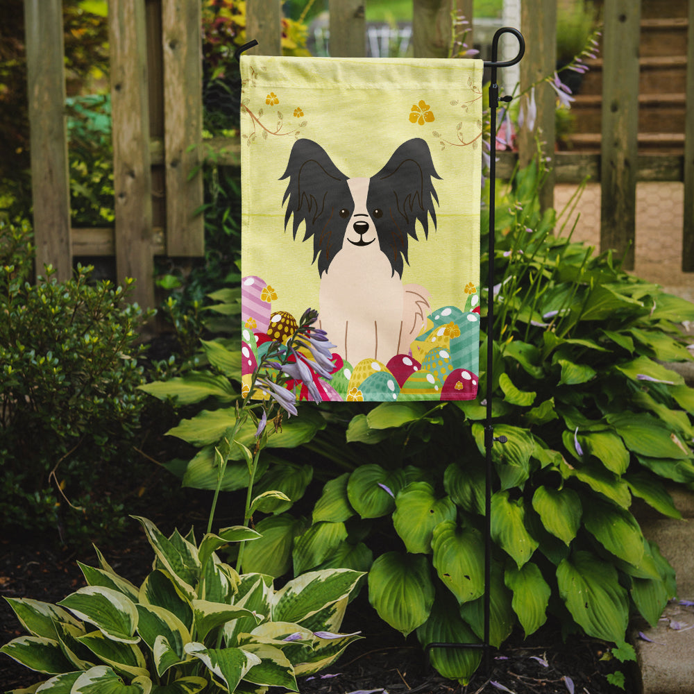 Easter Eggs Papillon Black White Garden Flag Mailbox Decorative Yard Banner Outside Patio Artwork for Flower Beds, Garden Size, Multicolor