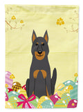 Easter Eggs Beauce Shepherd Dog Garden Flag Mailbox Decorative Yard Banner Outside Patio Artwork for Flower Beds, Garden Size, Multicolor