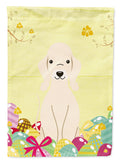 Easter Eggs Bedlington Terrier Sandy Garden Flag Mailbox Decorative Yard Banner Outside Patio Artwork for Flower Beds, Garden Size, Multicolor