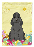 Easter Eggs Cocker Spaniel Black Garden Flag Mailbox Decorative Yard Banner Outside Patio Artwork for Flower Beds, Garden Size, Multicolor