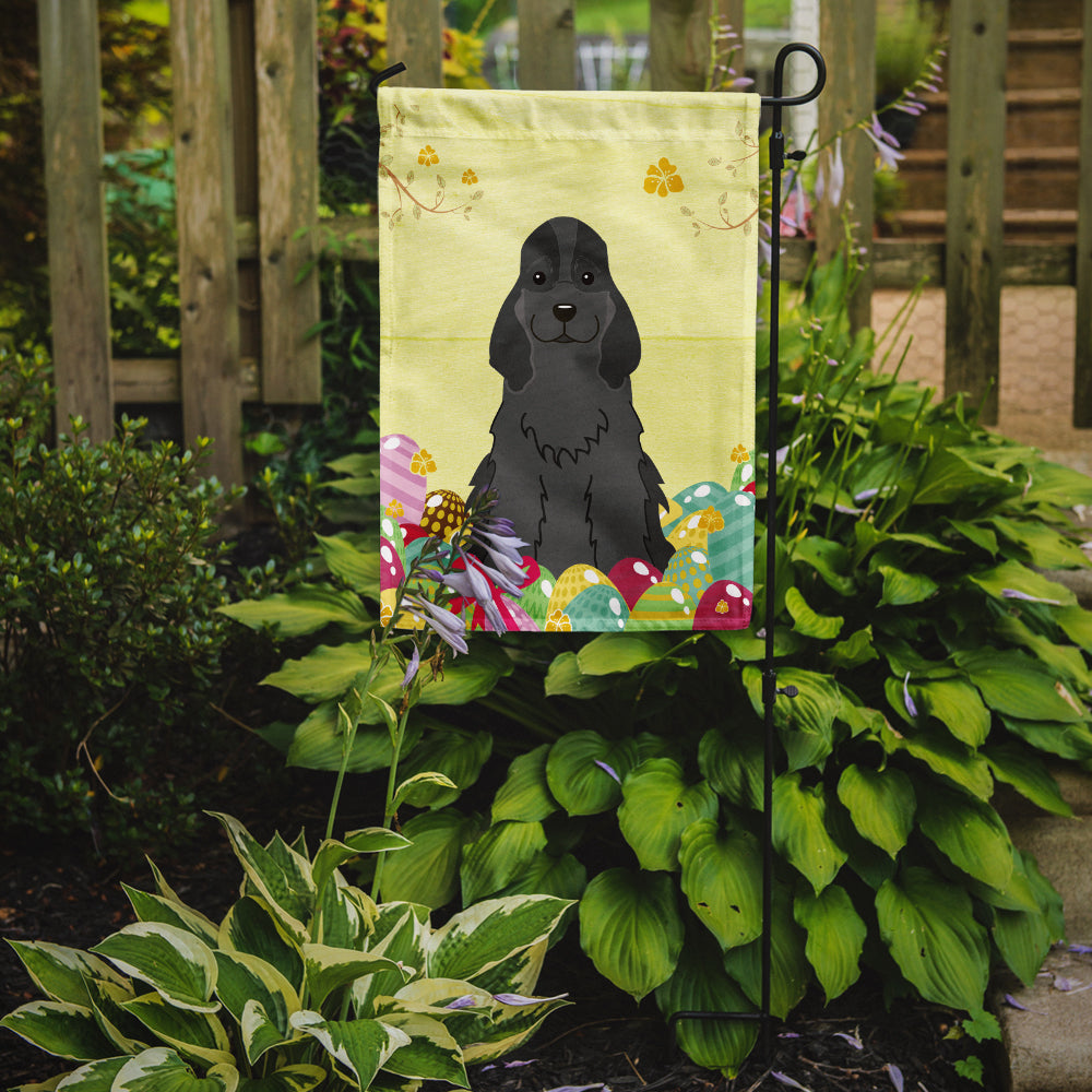 Easter Eggs Cocker Spaniel Black Garden Flag Mailbox Decorative Yard Banner Outside Patio Artwork for Flower Beds, Garden Size, Multicolor