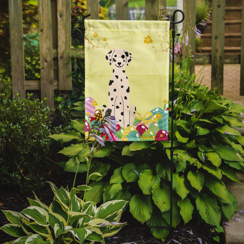 Easter Eggs Dalmatian Garden Flag Mailbox Decorative Yard Banner Outside Patio Artwork for Flower Beds, Garden Size, Multicolor