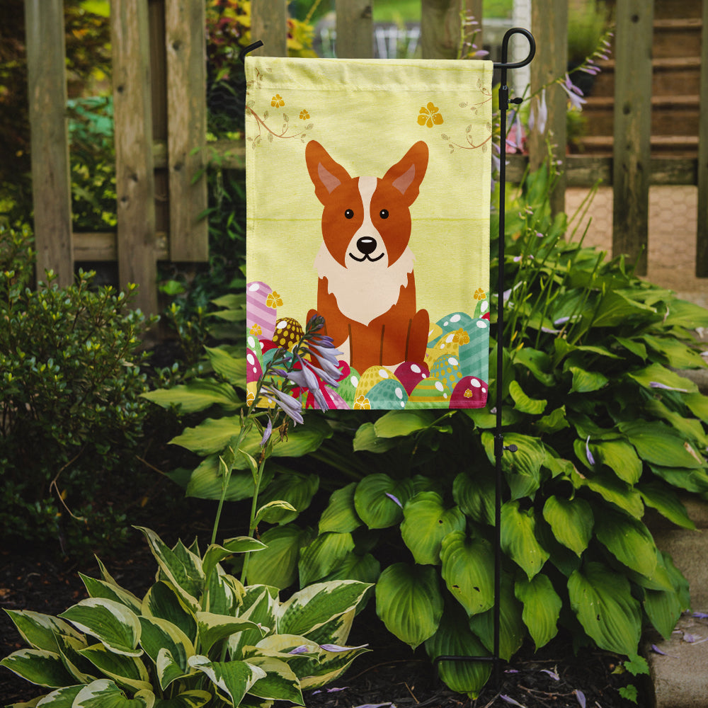 Easter Eggs Corgi Garden Flag Mailbox Decorative Yard Banner Outside Patio Artwork for Flower Beds, Garden Size, Multicolor