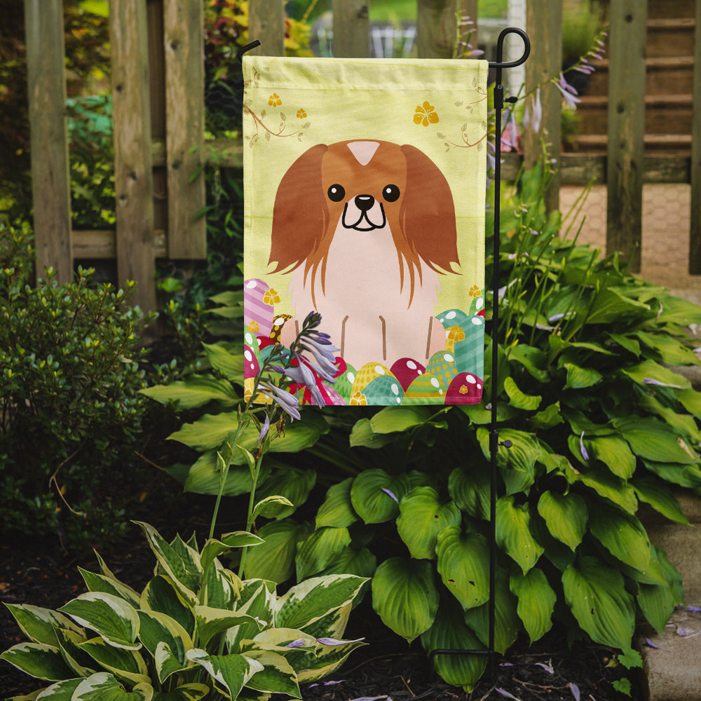 Easter Eggs Pekingese Red White Garden Flag Mailbox Decorative Yard Banner Outside Patio Artwork for Flower Beds, Garden Size, Multicolor
