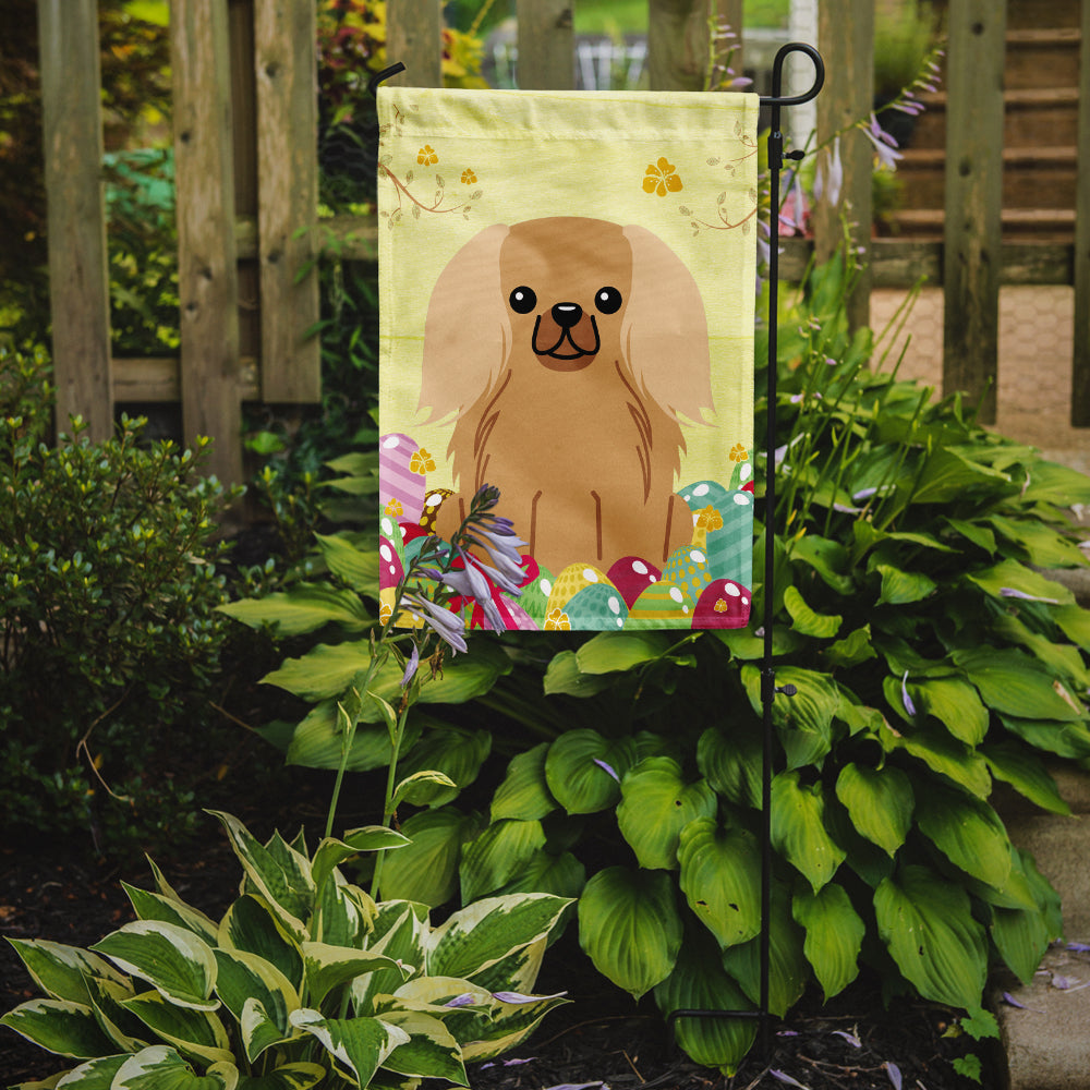 Easter Eggs Pekingese Fawn Sable Garden Flag Mailbox Decorative Yard Banner Outside Patio Artwork for Flower Beds, Garden Size, Multicolor