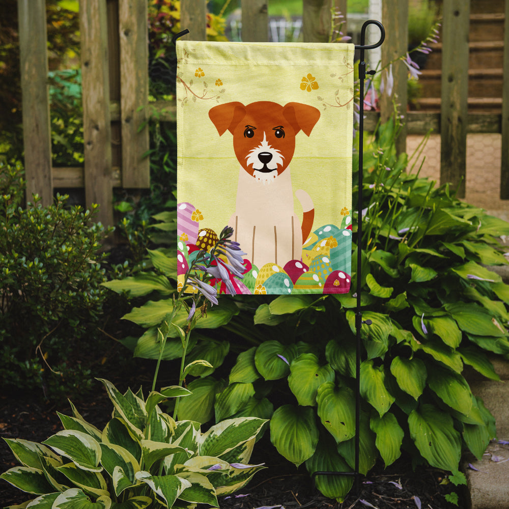 Easter Eggs Jack Russell Terrier Garden Flag Mailbox Decorative Yard Banner Outside Patio Artwork for Flower Beds, Garden Size, Multicolor