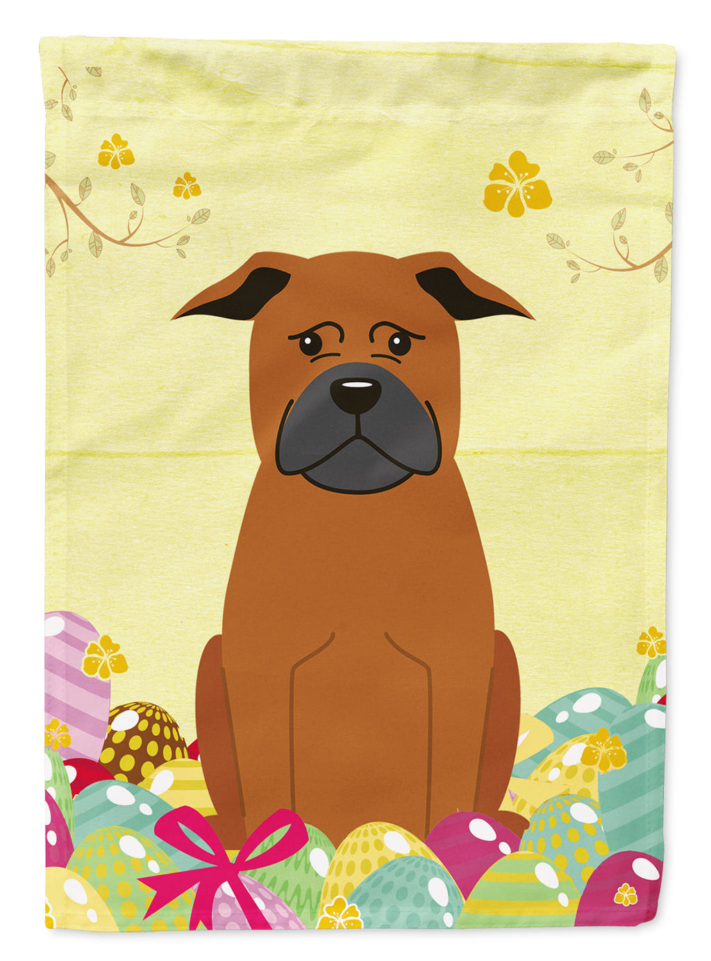 Easter Eggs Chinese Chongqing Dog Garden Flag Mailbox Decorative Yard Banner Outside Patio Artwork for Flower Beds, Garden Size, Multicolor