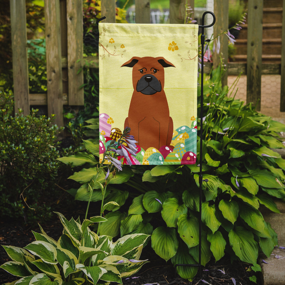 Easter Eggs Chinese Chongqing Dog Garden Flag Mailbox Decorative Yard Banner Outside Patio Artwork for Flower Beds, Garden Size, Multicolor