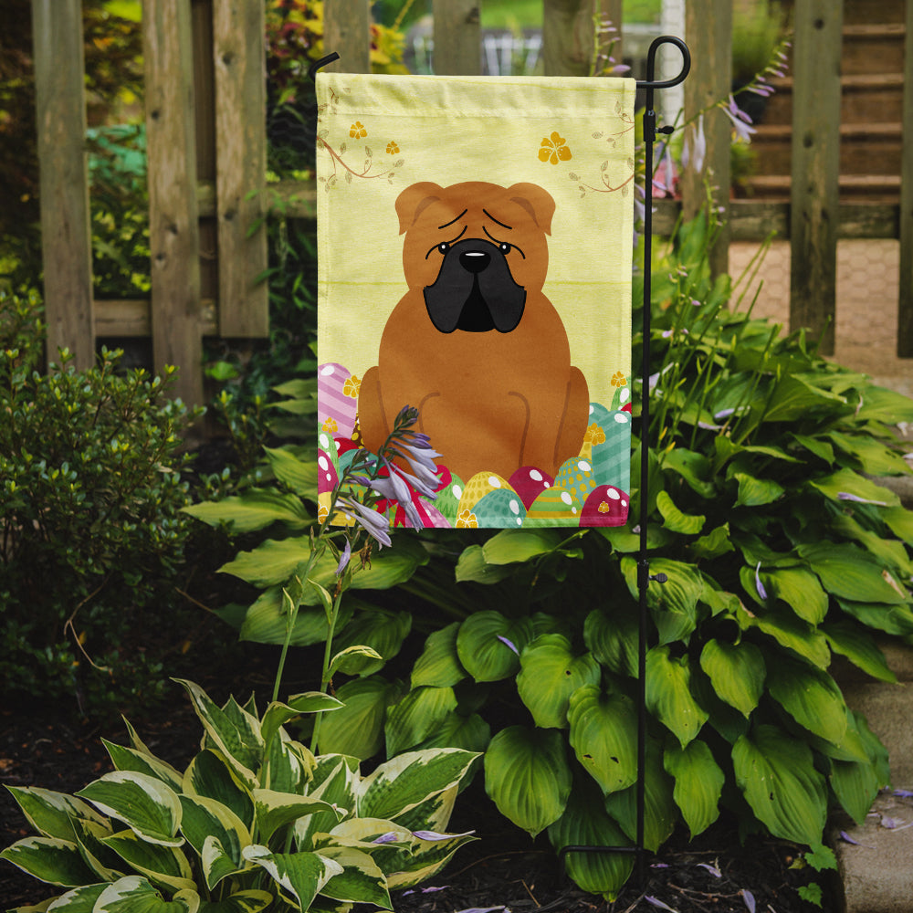 Easter Eggs English Bulldog Red Garden Flag Mailbox Decorative Yard Banner Outside Patio Artwork for Flower Beds, Garden Size, Multicolor