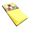 Easter Eggs English Bulldog Grey Brindle Watercolor Sticky Note Holder Refillable Dispenser Desk Accessory 3x3 Pad Gift