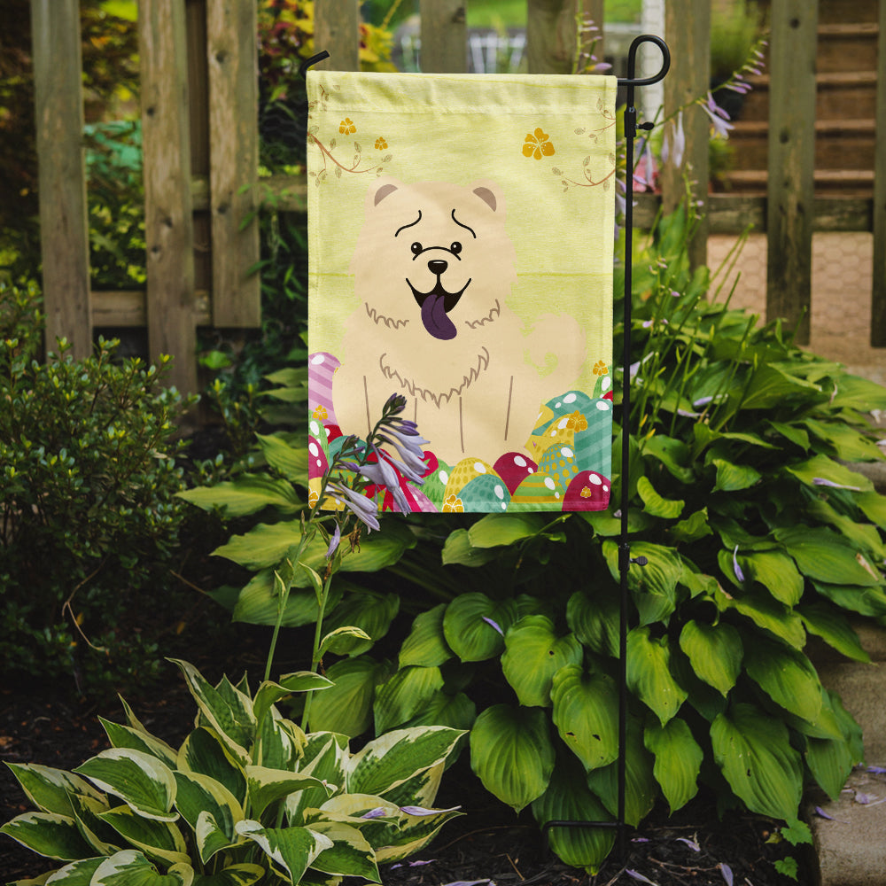 Easter Eggs Chow Chow White Garden Flag Mailbox Decorative Yard Banner Outside Patio Artwork for Flower Beds, Garden Size, Multicolor