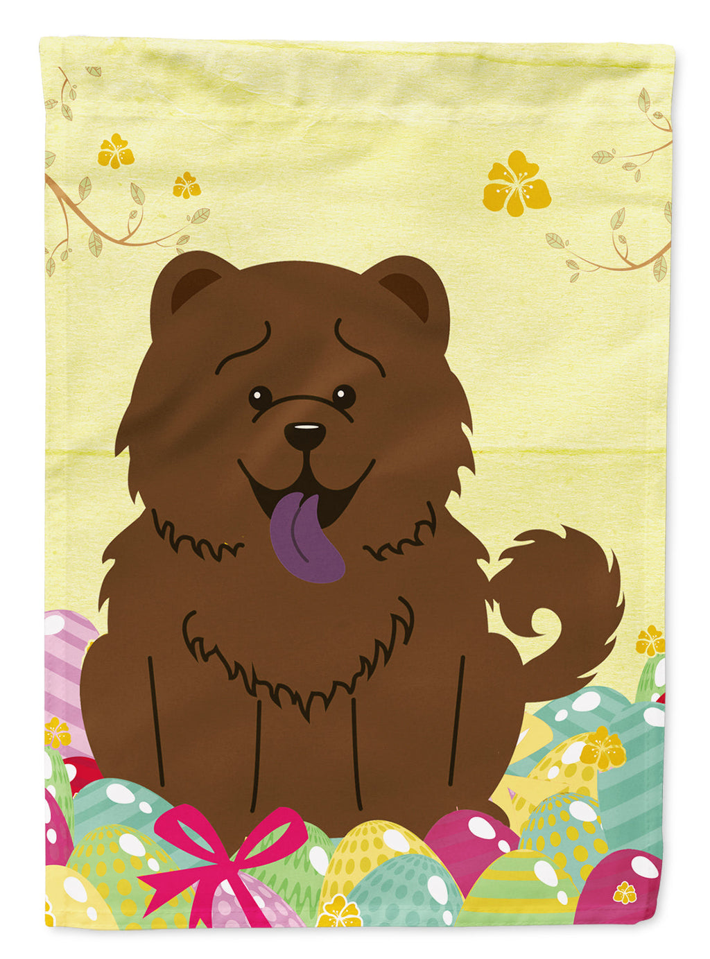 Easter Eggs Chow Chow Chocolate Garden Flag Mailbox Decorative Yard Banner Outside Patio Artwork for Flower Beds, Garden Size, Multicolor