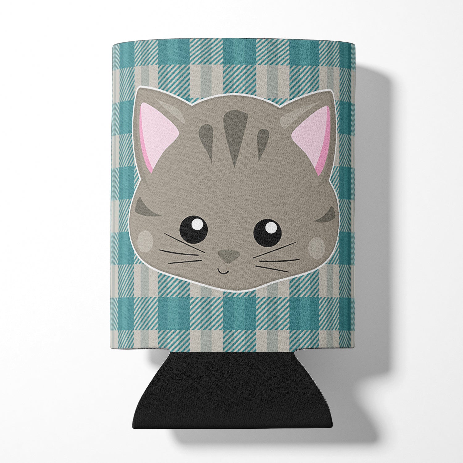 Kitten Face Can or Bottle Hugger Cooler Sleeve for Standard 12 oz Cans, Insulated Foam Beer & Soda Can Hugger Reusable