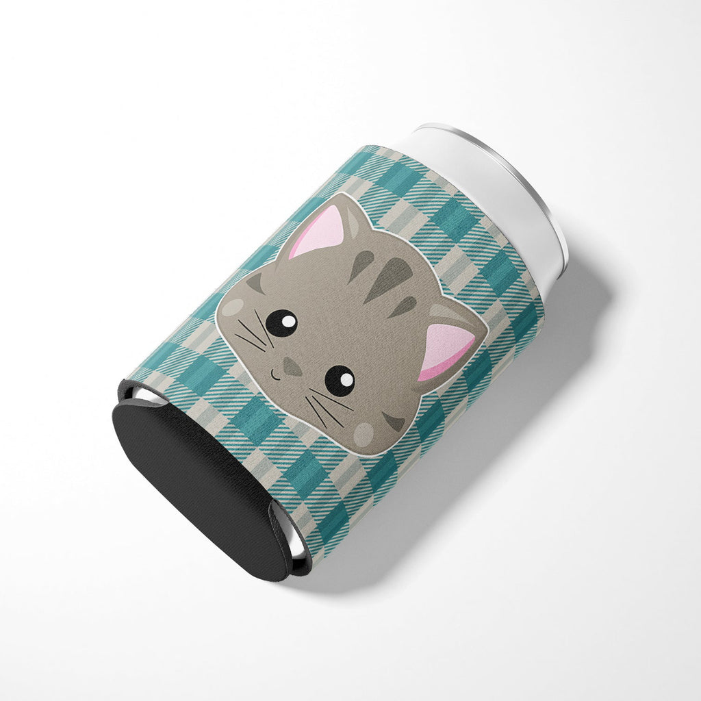 Kitten Face Can or Bottle Hugger Cooler Sleeve for Standard 12 oz Cans, Insulated Foam Beer & Soda Can Hugger Reusable