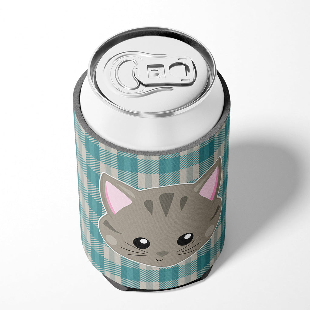 Kitten Face Can or Bottle Hugger Cooler Sleeve for Standard 12 oz Cans, Insulated Foam Beer & Soda Can Hugger Reusable