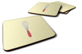 Wisk on Yellow Foam Coasters Set of 4 Cup Coasters for Indoor Outdoor, Tabletop Protection, Anti Slip, Mouse pad Material