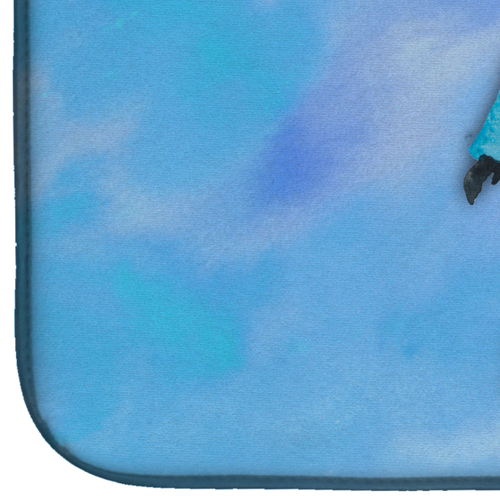 Cowboy Watercolor Dish Drying Mat Absorbent Dish Drying Mat Pad for Kitchen Counter Dish Drainer Mat for Countertop, 14 x 21", Multicolor
