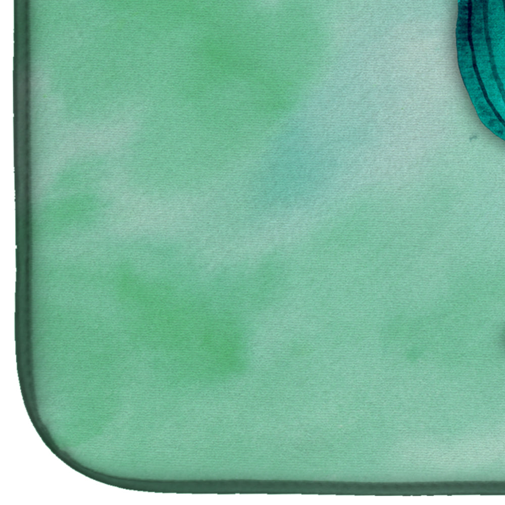 Western Cactus Watercolor Dish Drying Mat Absorbent Dish Drying Mat Pad for Kitchen Counter Dish Drainer Mat for Countertop, 14 x 21", Multicolor