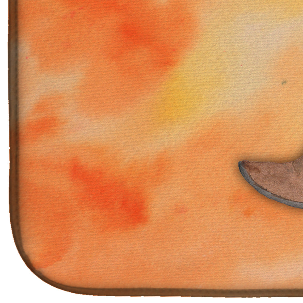 Cowboy Boot Watercolor Dish Drying Mat Absorbent Dish Drying Mat Pad for Kitchen Counter Dish Drainer Mat for Countertop, 14 x 21", Multicolor