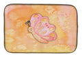Butterfly Watercolor Dish Drying Mat Absorbent Dish Drying Mat Pad for Kitchen Counter Dish Drainer Mat for Countertop, 14 x 21", Multicolor