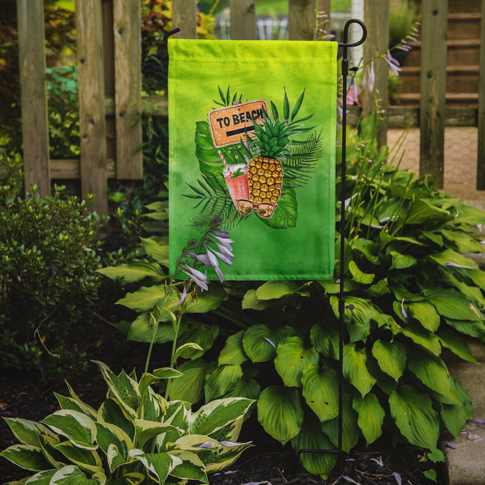 To the Beach Summer Garden Flag Mailbox Decorative Yard Banner Outside Patio Artwork for Flower Beds, Garden Size, Multicolor