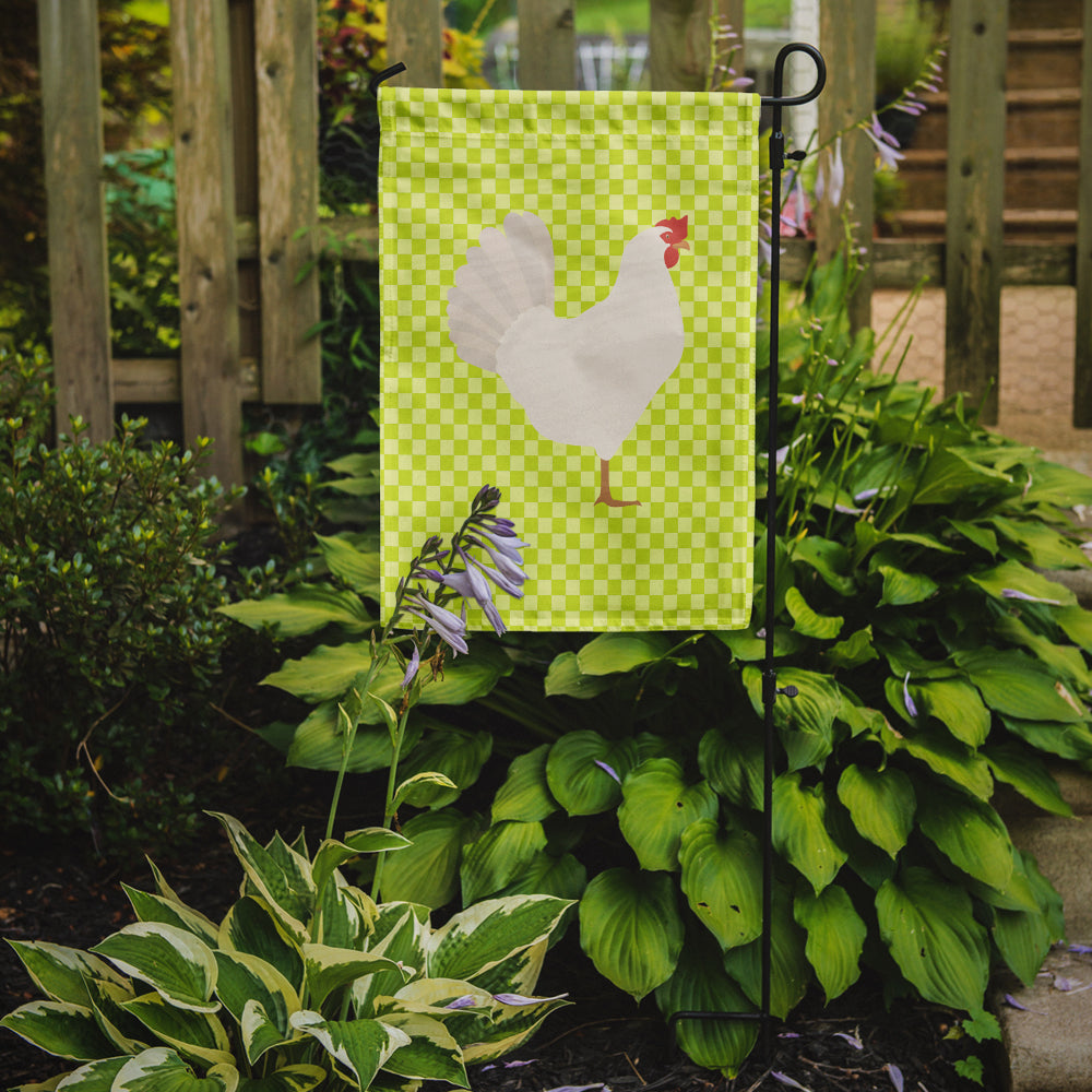 Leghorn Chicken Green Garden Flag Mailbox Decorative Yard Banner Outside Patio Artwork for Flower Beds, Garden Size, Multicolor