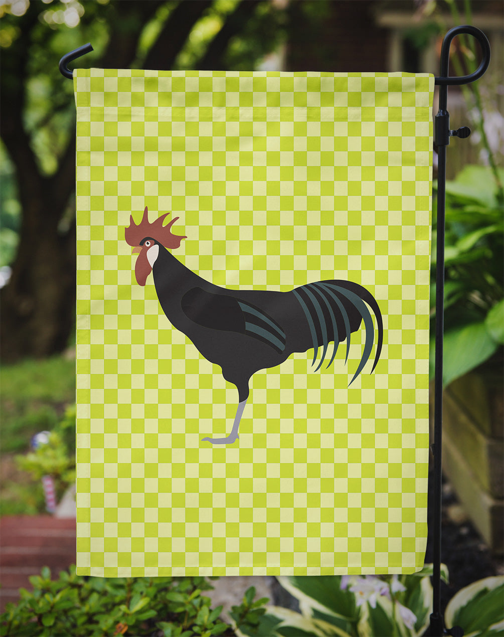 Minorca Ctalalan Chicken Green Garden Flag Mailbox Decorative Yard Banner Outside Patio Artwork for Flower Beds, Garden Size, Multicolor