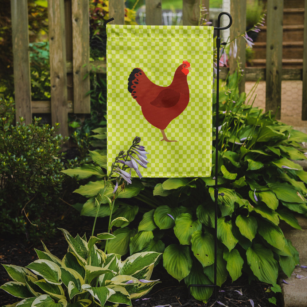 New Hampshire Red Chicken Green Garden Flag Mailbox Decorative Yard Banner Outside Patio Artwork for Flower Beds, Garden Size, Multicolor