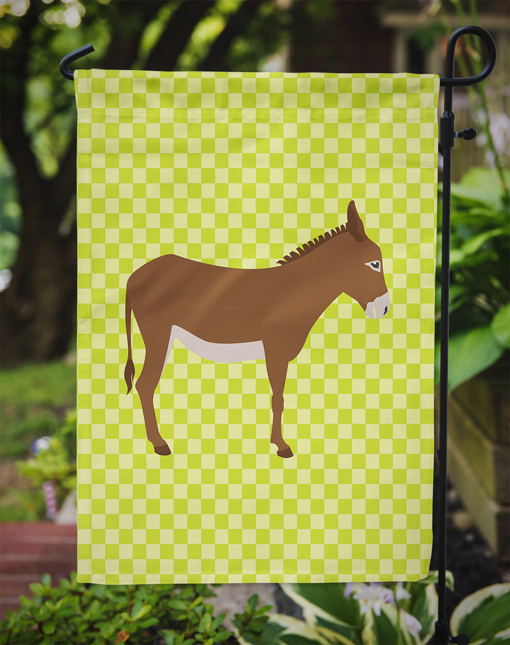 Cotentin Donkey Green Garden Flag Mailbox Decorative Yard Banner Outside Patio Artwork for Flower Beds, Garden Size, Multicolor