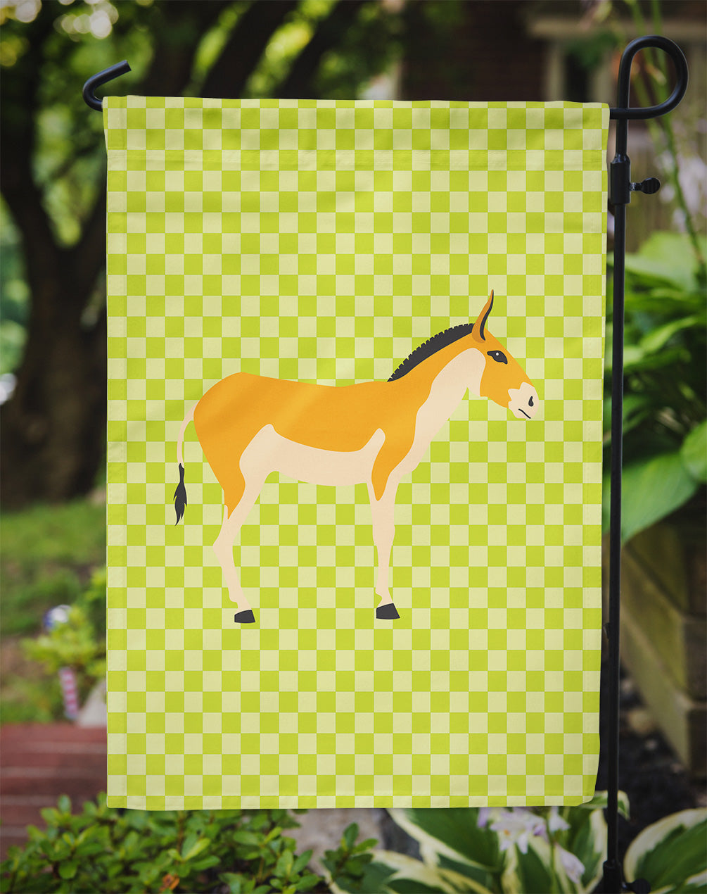 Turkmenian Kulan Donkey Green Garden Flag Mailbox Decorative Yard Banner Outside Patio Artwork for Flower Beds, Garden Size, Multicolor