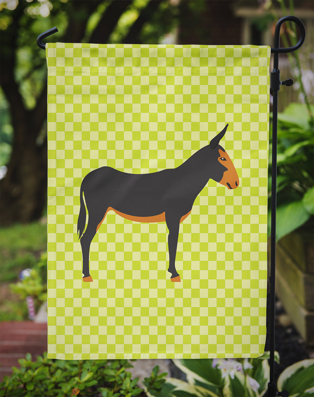 Catalan Donkey Green Garden Flag Mailbox Decorative Yard Banner Outside Patio Artwork for Flower Beds, Garden Size, Multicolor