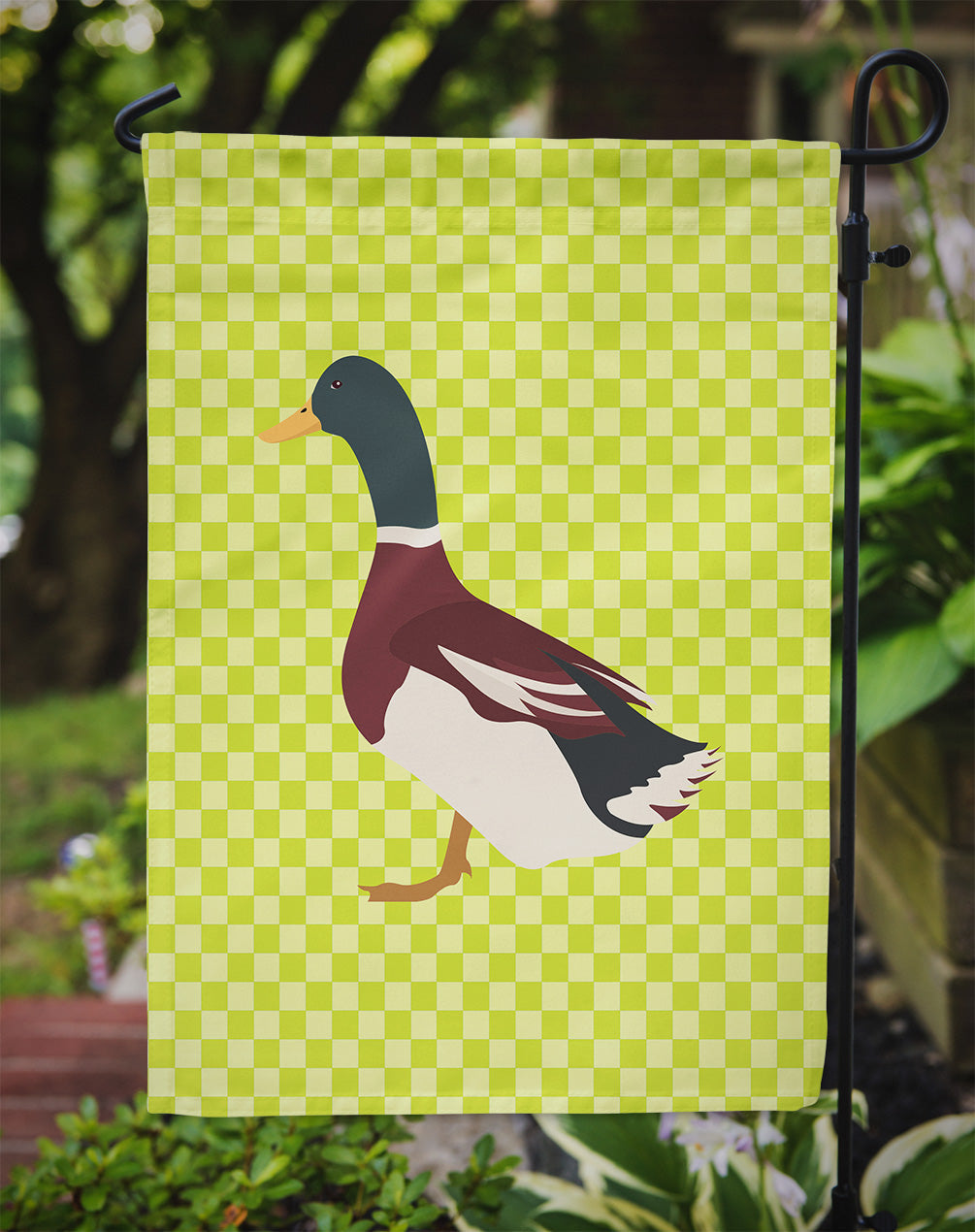 Rouen Duck Green Garden Flag Mailbox Decorative Yard Banner Outside Patio Artwork for Flower Beds, Garden Size, Multicolor